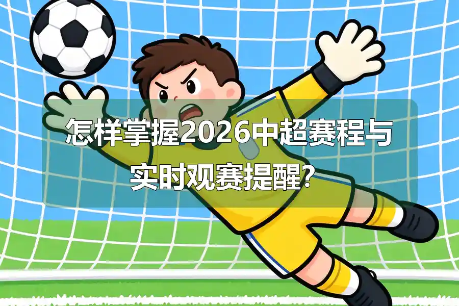 怎样掌握2026中超赛程与实时观赛提醒？